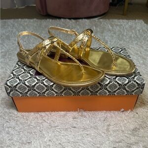 Isola gold sandals